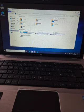 Ordenador portátil HP Plata y Negro