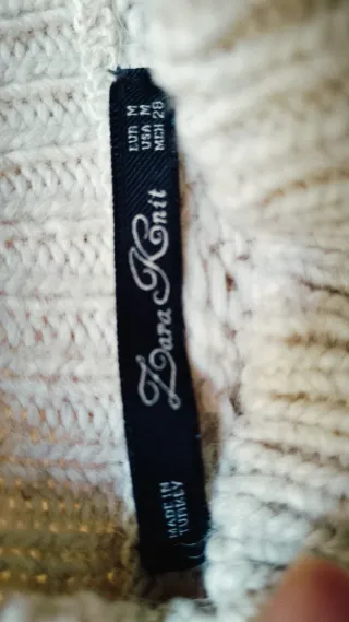 Jersey Zara Beige Lana Alpaca