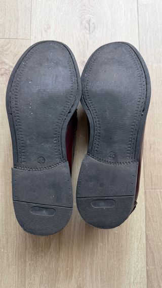 Mocasines de color burdeos