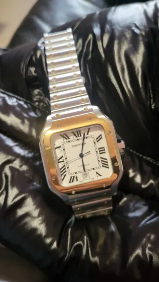 Cartier Santos Acciaio Oro