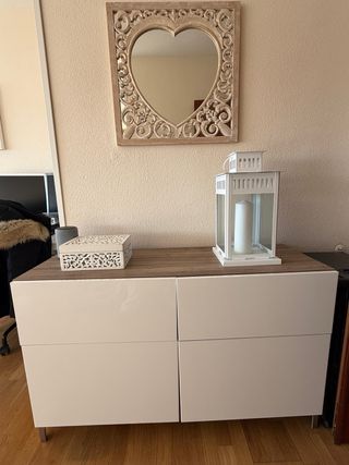 Aparador Ikea Blanco y Madera