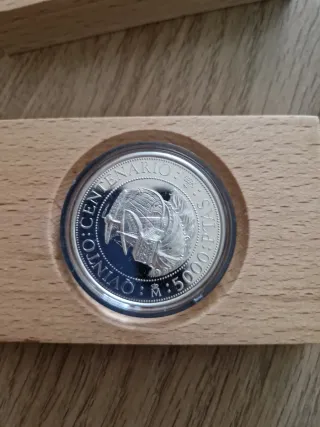 Moneda Plata 5000 Ptas Serie 1 1989 V Centenario