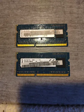 2x Kingston SODIMM 4GB DDR3L RAM