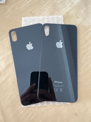 Cristal Trasero iPhone XS Max Negro