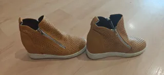 Botines Mujer Cuña Interior Talla 39 (Color Camel)