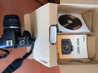 Cámara Canon EOS 1000D + Lente 18-55mm