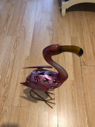 Flamenco decorativo metálico