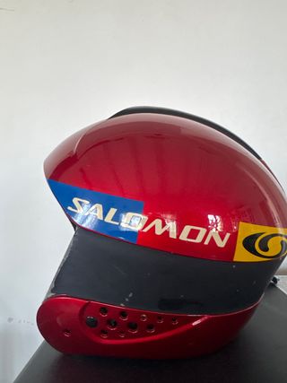 Casco de esquí Salomon rojo