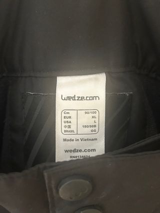 Conjunto Esquí WEZDE Hombre Negro Talla L/XL