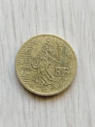 Moneda 50 céntimos RF 2001