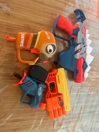 Lote 3 Pistolas Nerf