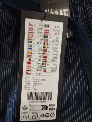 Pantalón pijama Mew Yorker azul talla S