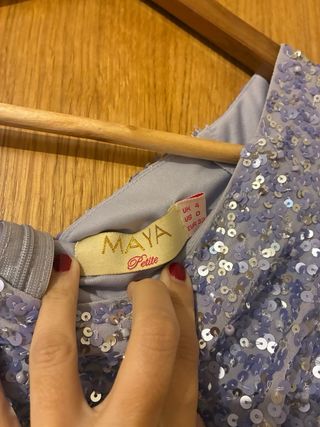 Vestido de fiesta lentejuelas y tul