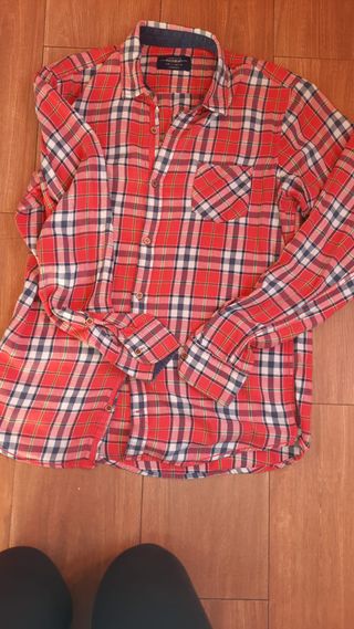 Camisa cuadros Pull & Bear Talla S