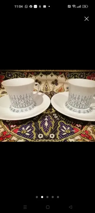 Juego de té y café de porcelana