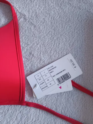 Bikini Calzedonia Rojo Talla S Nuevo