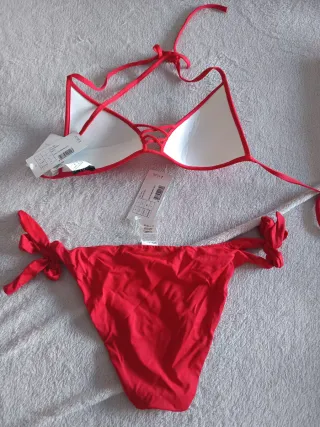 Bikini Calzedonia Rojo Talla S Nuevo