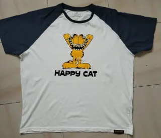 Camiseta Garfield Happy Cat Talla L