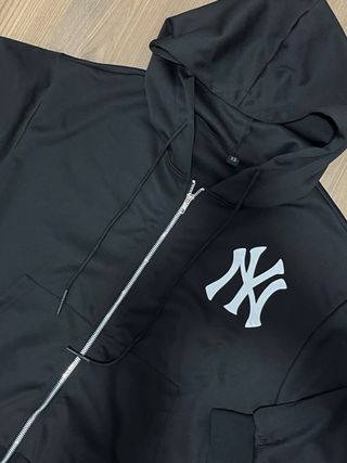 Sudadera Yankees cremallera negra