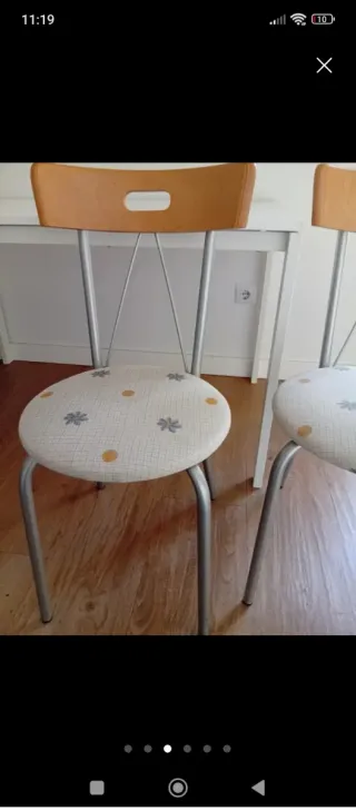 Juego de 2 sillas de cocina