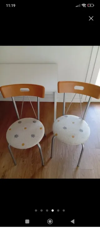 Juego de 2 sillas de cocina