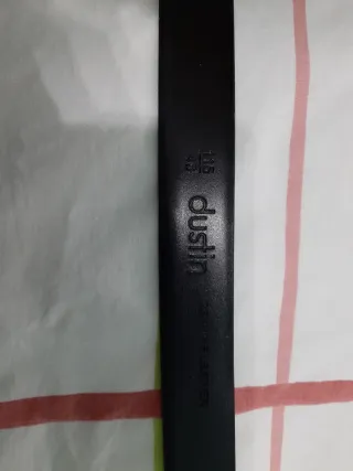 Cinturón de piel negro para hombre