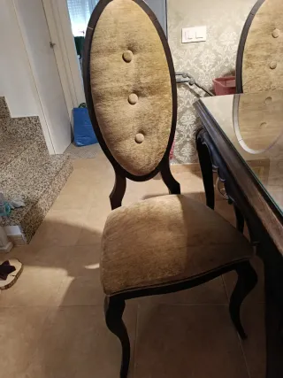 Conjunto mesa y sillas madera