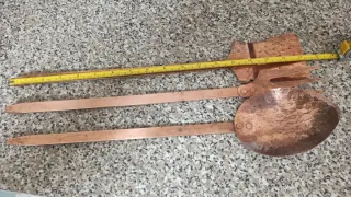 Set Utensili Cucina Rame Vintage