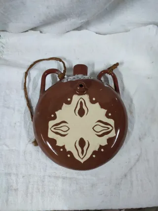 Botija Cantimplora Cerámica Antigua