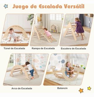 Triángulo Escalada 7 en 1 para Niños Montessori