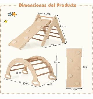 Triángulo Escalada 7 en 1 para Niños Montessori