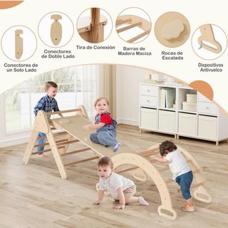 Triángulo Escalada 7 en 1 para Niños Montessori