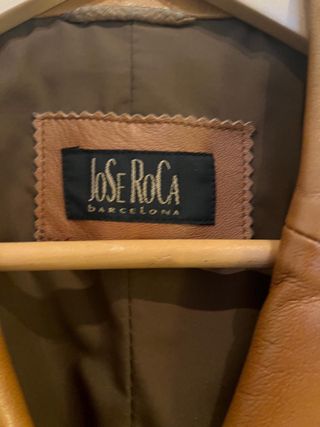 Americana Piel Mujer Jose Roca Camel