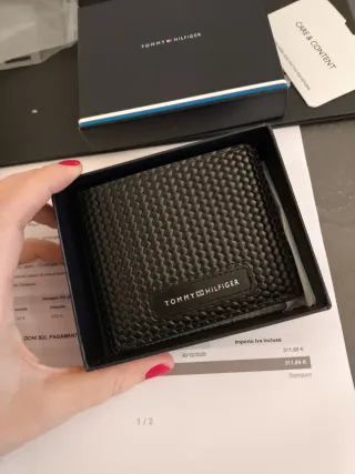 Portafoglio uomo Tommy Hilfiger nero