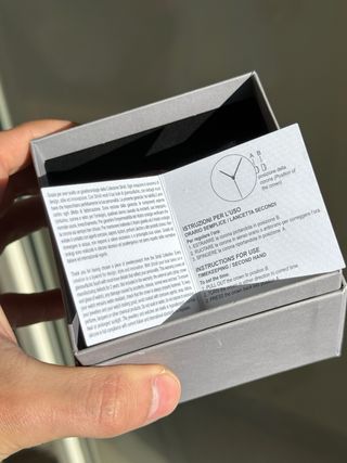 Orologio Stroili Acciaio Blu Pelle Marrone