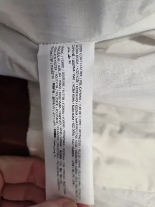 Chaqueta Mango Piel Cabra Marrón Talla M