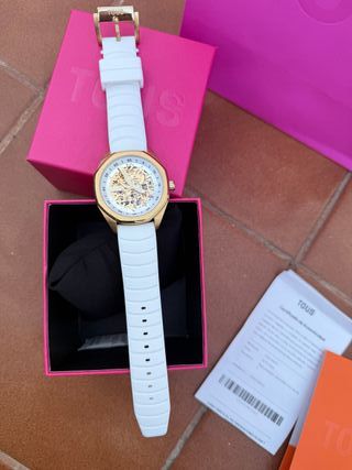 Reloj Tous Now Skeleton Oro Blanco