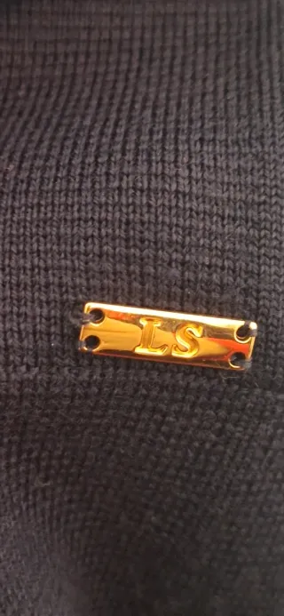 Gilet blu notte pura lana