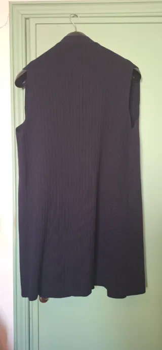 Gilet blu notte pura lana