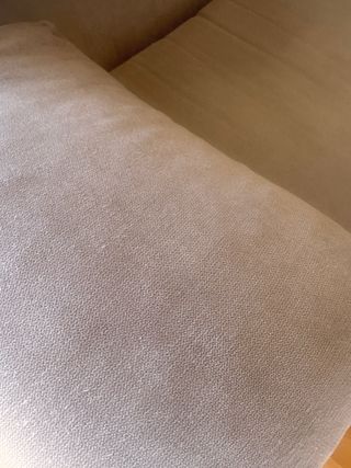 Par de sofás de tela grises de 2 plazas