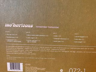 Mo' Horizons Remember Tomorrow LP Vinilo org 2001