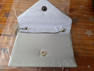 Bolso de mano fi9® satén fiesta gris