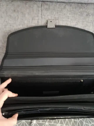 Maletín plástico y tela con clasificador