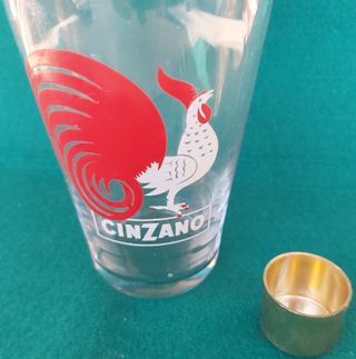 Coctelera Cinzano Gallo Dorada