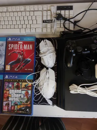 PS4 Pro 1TB Negra + Juegos y Accesorios