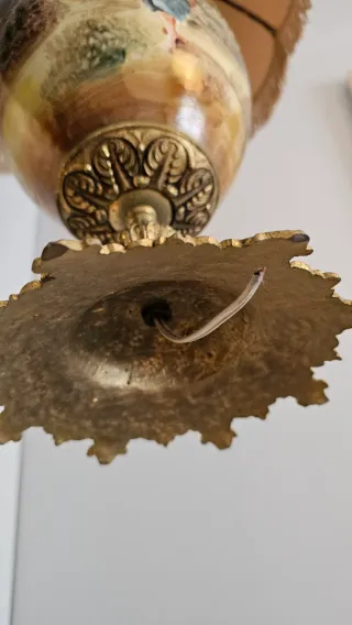 Pareja de lámpara de mesa antigua