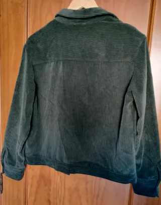 Sobrecamisa pana verde Coline Talla M