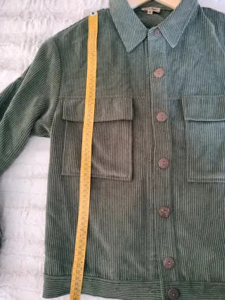 Sobrecamisa pana verde Coline Talla M