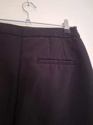 Pantalón Mango Talla 42 BootCut Negro