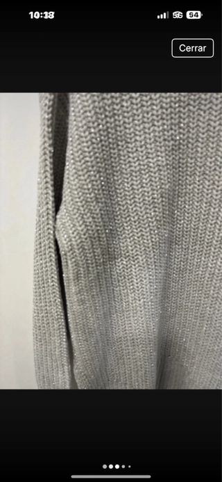 Jersey de cuello alto gris